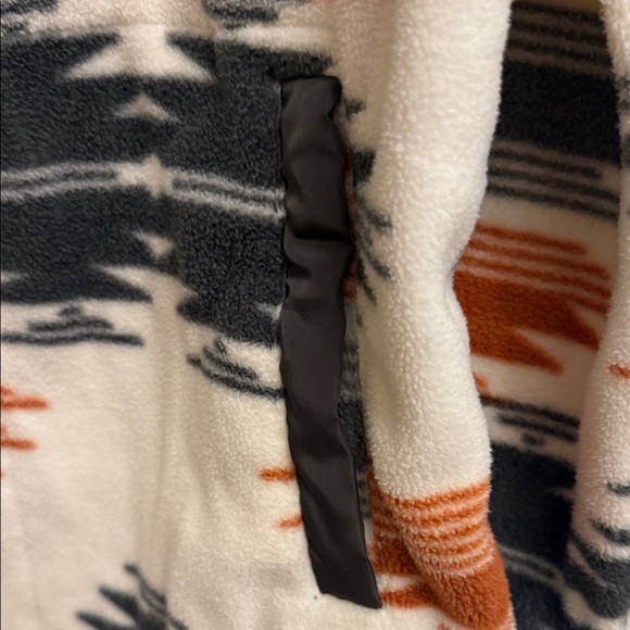 Boutique Aztec Western Southwestern Snap Button Closure Fleece Jacket Size Small - Picture 4 of 6